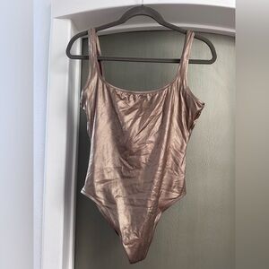 J Crew one piece metallic gold swimsuit 10